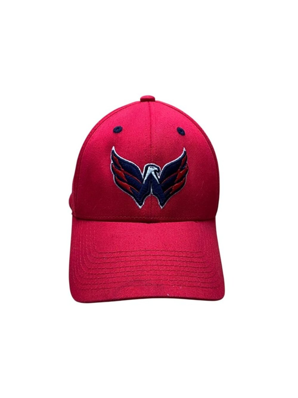 Old Time Hockey Mens Red Cotton Adjustable Cap Washington Capitals Logo OS